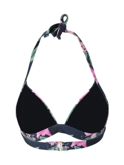 Bikinitop "Lisselot" donkerblauw/lichtroze