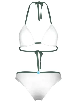 Bikini wit/donkergroen