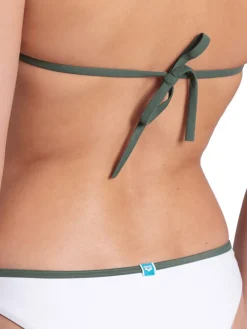 Bikini wit/donkergroen