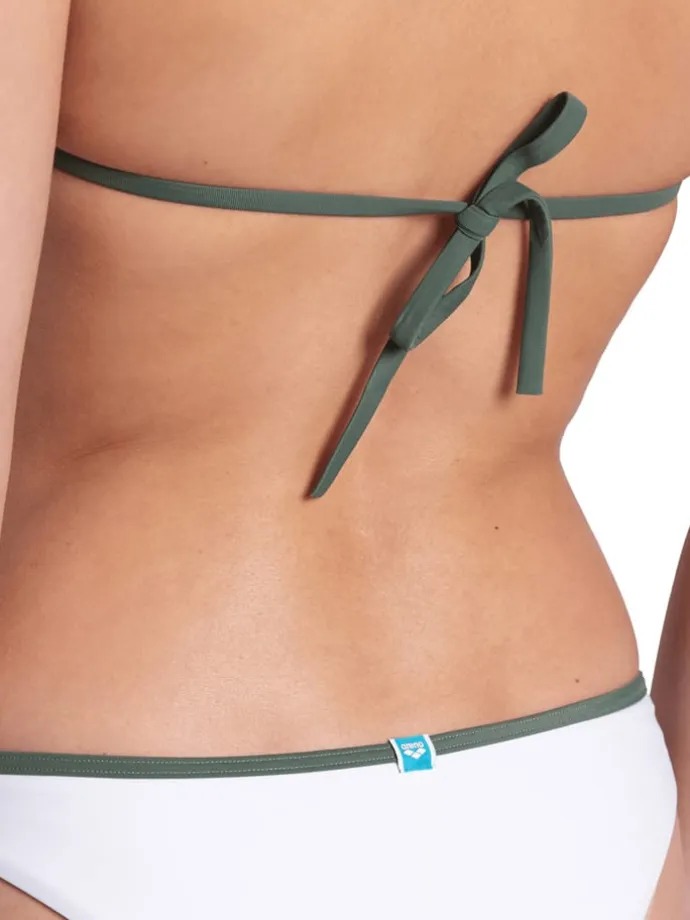 Bikini wit/donkergroen
