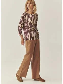 Blouse "Afeliami" bordeaux/beige