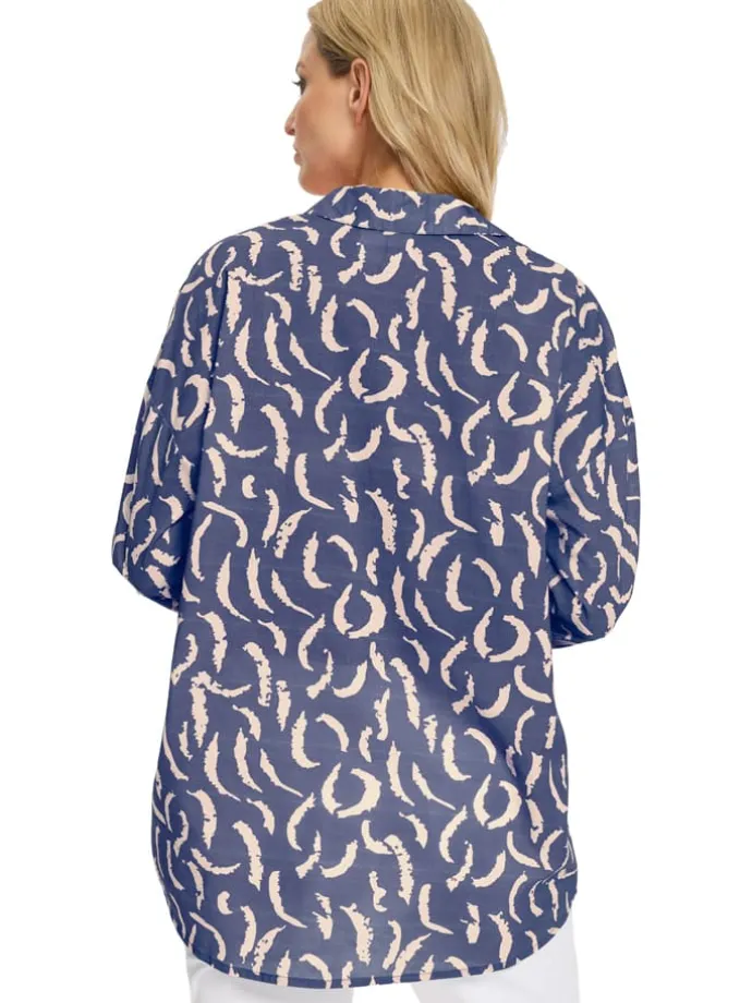 Blouse blauw