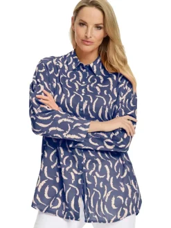 Blouse blauw