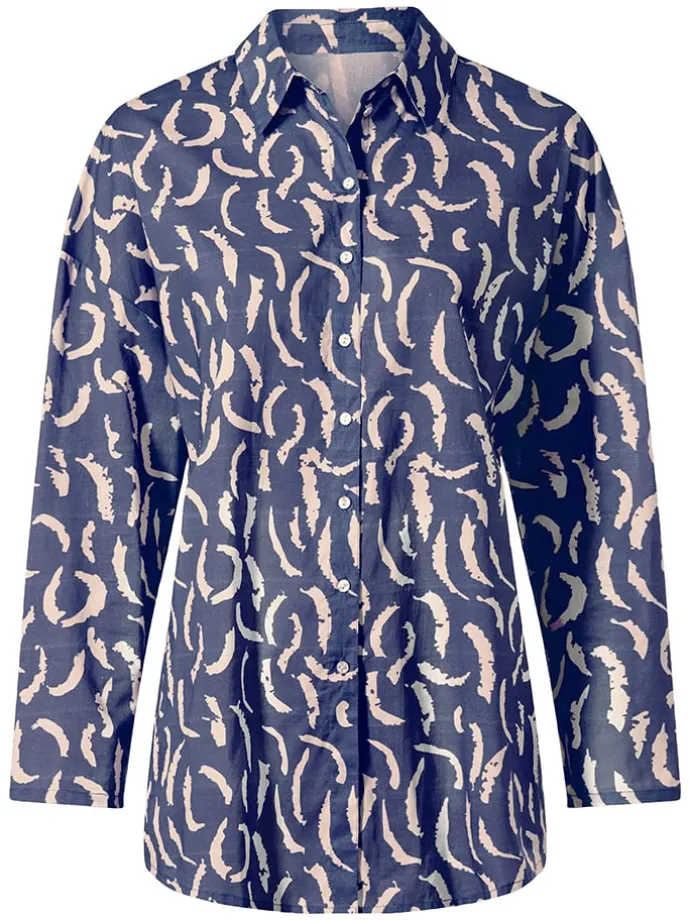 Blouse blauw