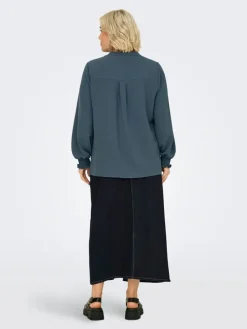Blouse blauw