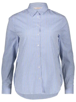 Blouse blauw/wit