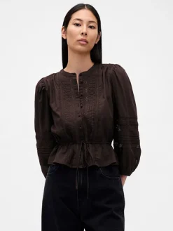 Blouse bruin