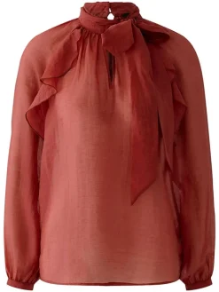 Blouse bruinrood