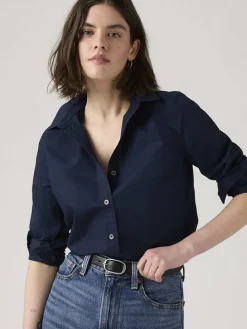 Blouse donkerblauw