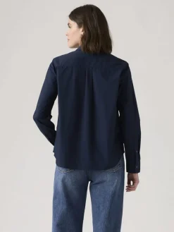Blouse donkerblauw