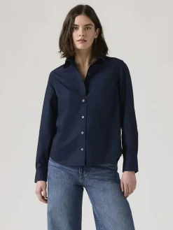 Blouse donkerblauw