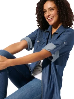 Blouse donkerblauw