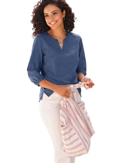 Blouse donkerblauw