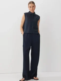 Blouse donkerblauw