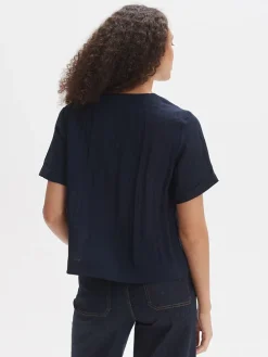Blouse donkerblauw