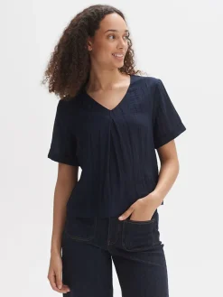 Blouse donkerblauw