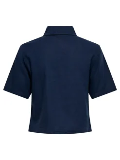 Blouse donkerblauw