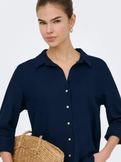 Blouse donkerblauw