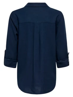 Blouse donkerblauw