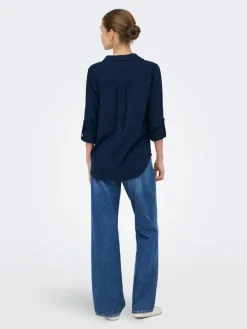 Blouse donkerblauw