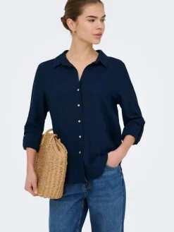 Blouse donkerblauw