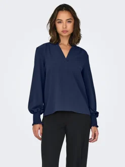 Blouse donkerblauw