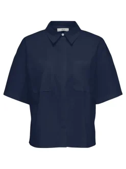 Blouse donkerblauw