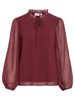 Blouse "Falia" bordeaux