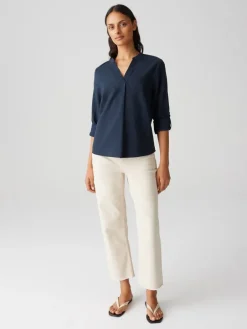 Blouse "Felena" donkerblauw