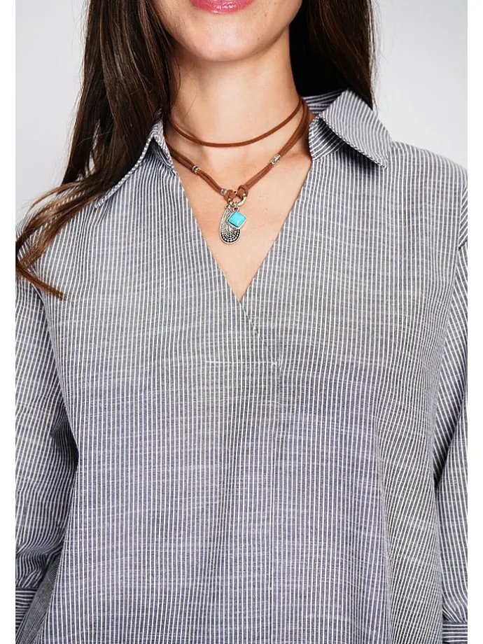 Blouse grijs