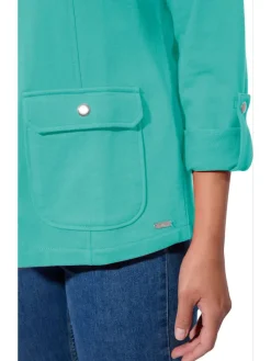 Blousejas turquoise