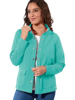 Blousejas turquoise