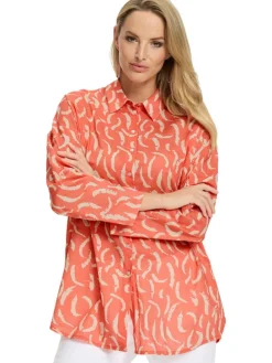 Blouse koraalrood