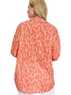 Blouse koraalrood
