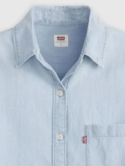 Blouse lichtblauw