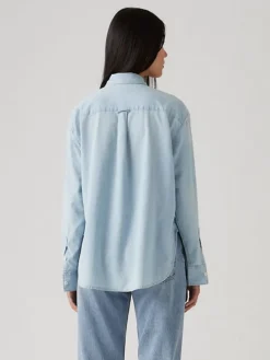 Blouse lichtblauw