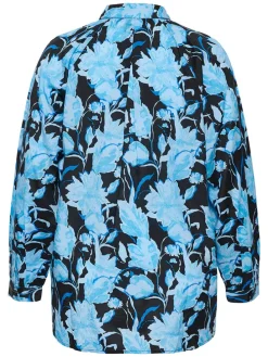 Blouse lichtblauw/donkerblauw
