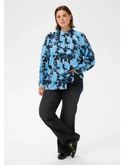 Blouse lichtblauw/donkerblauw
