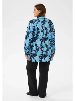 Blouse lichtblauw/donkerblauw