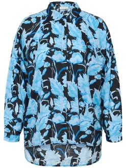 Blouse lichtblauw/donkerblauw