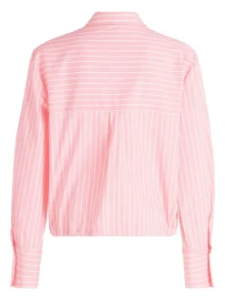 Blouse lichtroze/wit