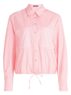 Blouse lichtroze/wit