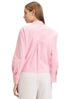 Blouse lichtroze/wit