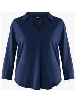 Blouse ''Lupine'' donkerblauw