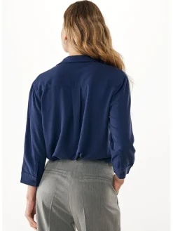 Blouse ''Lupine'' donkerblauw