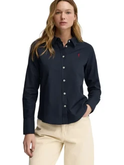 Blouse - regular fit - donkerblauw