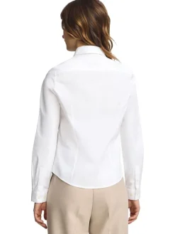 Blouse - slim fit - wit