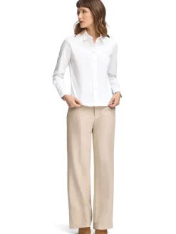 Blouse - slim fit - wit