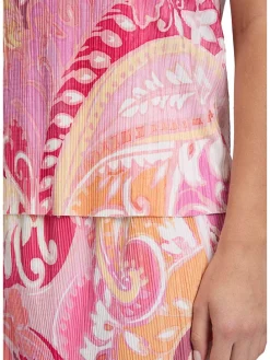 Blousetop lichtroze/roze/abrikooskleurig