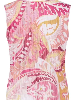 Blousetop lichtroze/roze/abrikooskleurig